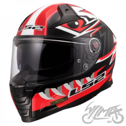 KASK LS2 FF811 VECTOR II BUNTRI BLACK RED-06 XL