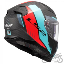 KASK LS2 FF811 VECTOR II C GRID RED CYAN-06 M