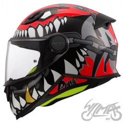KASK LS2 FF812 KID PUNK GREY RED S
