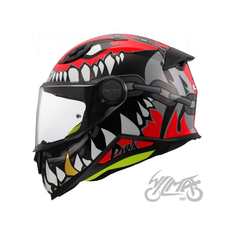 KASK LS2 FF812 KID PUNK GREY RED S