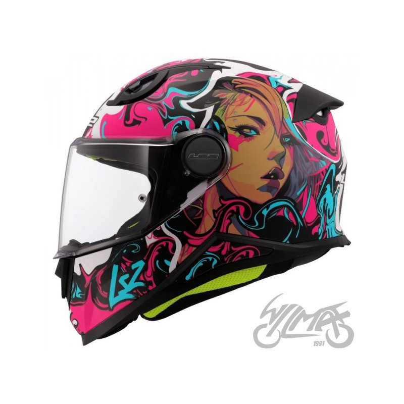 KASK LS2 FF812 KID CYBERG MATT PURPLE CYAN S