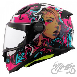 KASK LS2 FF812 KID CYBERG MATT PURPLE CYAN M