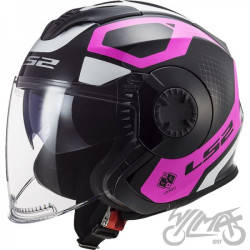 KASK LS2 OF570 VERSO MARKER MATT BLACK VIOLET XS