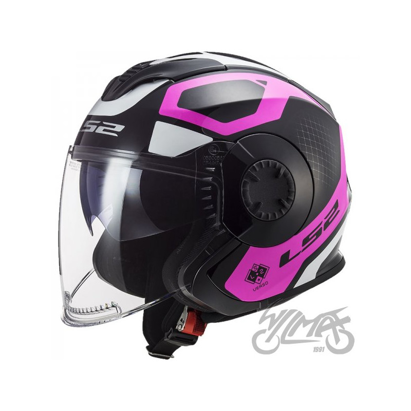 KASK LS2 OF570 VERSO MARKER MATT BLACK VIOLET XS