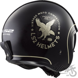 KASK LS2 OF599 SPITFIRE FLIER BLACK M
