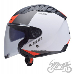 KASK LS2 OF600 COPTER II URBANE M.WHITE RED-06 S