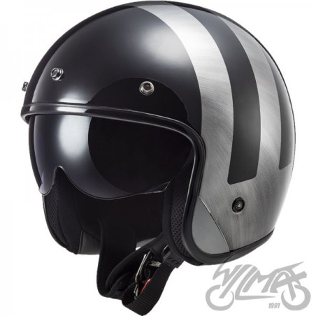 KASK LS2 OF601 BOB II LINES BLACK JEANS-06 S