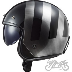 KASK LS2 OF601 BOB II LINES BLACK JEANS-06 S