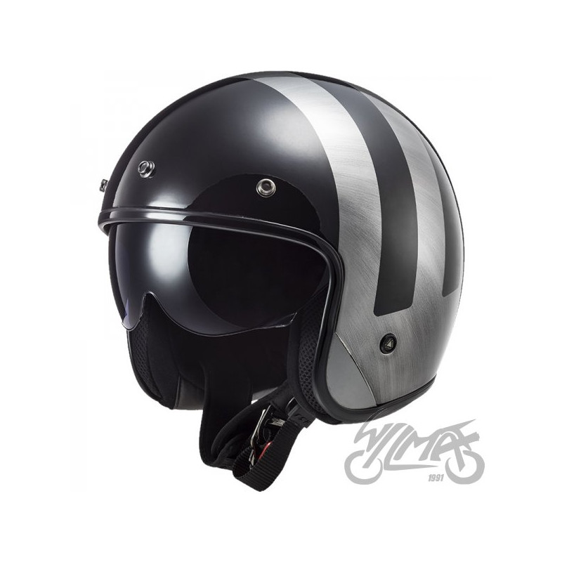 KASK LS2 OF601 BOB II LINES BLACK JEANS-06 XXL