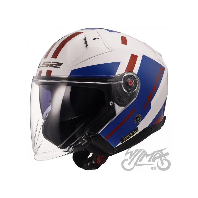 KASK LS2 OF603 INFINITY II SPECIAL WHITE BLUE RED