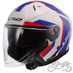 KASK LS2 OF603 INFINITY II FOCUS WH.BL RED-06 M