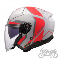 KASK LS2 OF603 INFINITY II FOCUS M.GREY RED-06 M