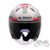 KASK LS2 OF603 INFINITY II FOCUS M.GREY RED-06 M