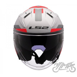 KASK LS2 OF603 INFINITY II FOCUS M.GREY RED-06 XL