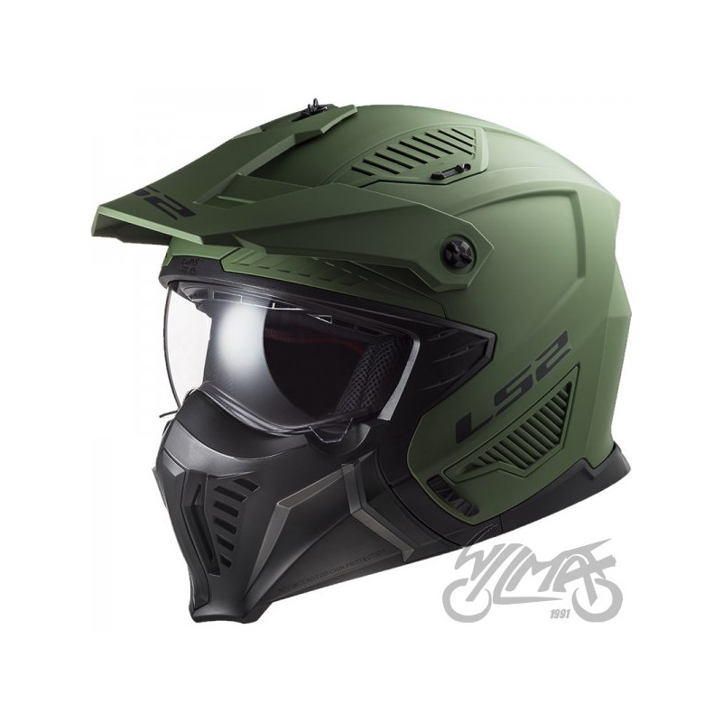 KASK LS2 OF606 DRIFTER SOLID MATT MILI GREEN-06 XL