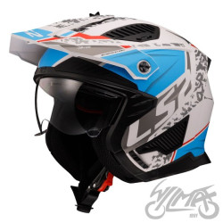 KASK LS2 OF606 DRIFTER DEVOR M.WHITE BLUE-06 L