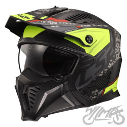 KASK LS2 OF606 DRIFTER DEVOR M.BL. H-V YEL-06 XS