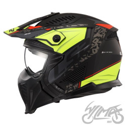KASK LS2 OF606 DRIFTER DEVOR M.BL. H-V YEL-06 XS