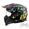KASK LS2 OF606 DRIFTER RAYZ BLACK BLUE-06 M
