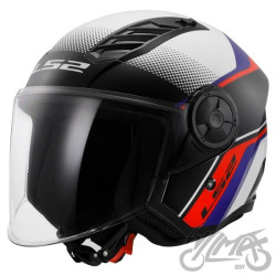 KASK LS2 OF616 AIRFLOW II RUSH WH. BLUE RED-06 XL