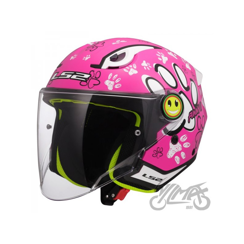 KASK LS2 OF622 FUNNY II PAWS PINK L