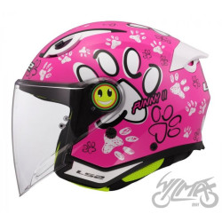 KASK LS2 OF622 FUNNY II PAWS PINK L
