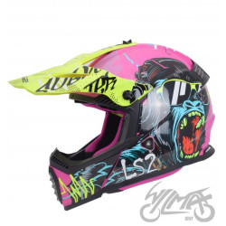 KASK LS2 MX437 FAST II MINI GORILLA PURPLE-06 L