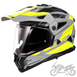 KASK LS2 MX702 PIONEER II NAMIB M.GREY H-V YEL XXL