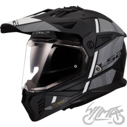 KASK LS2 MX702 PIONEER II HILL MATT BL. WHITE 3XL