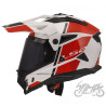 KASK LS2 MX702 PIONEER II HILL WHITE RED M
