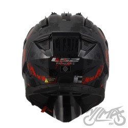 KASK LS2 MX702 PIONEER II CRAZY BLACK RED M