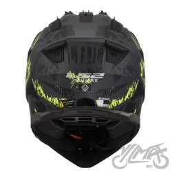 KASK LS2 MX702 PIONEER II CRAZY M. BL. H-V YEL 3XL