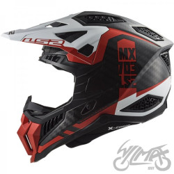 KASK LS2 MX703 C X-FORCE VICTORY RED WHITE-06 M