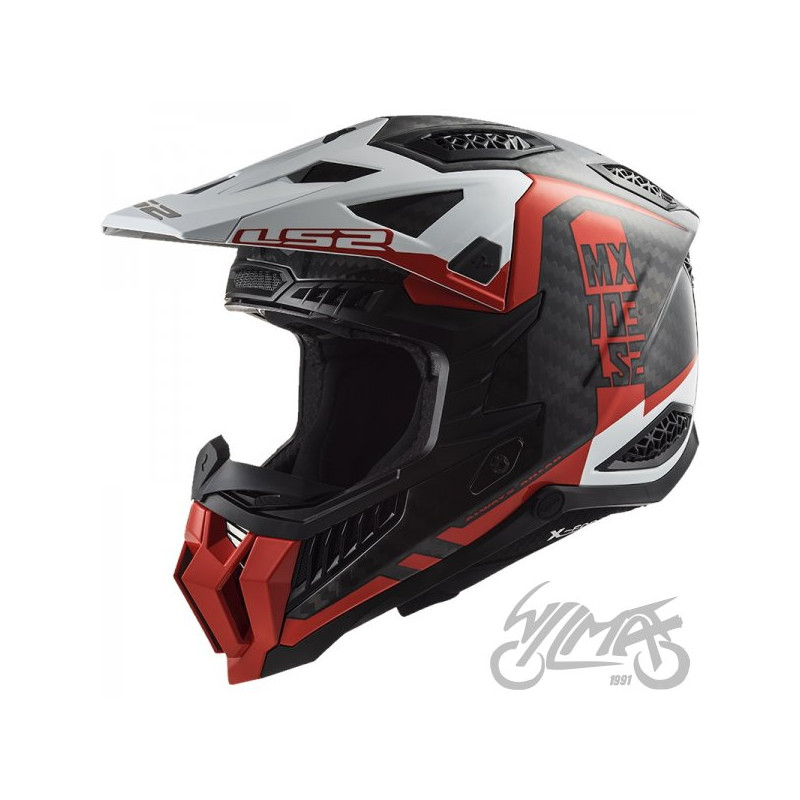 KASK LS2 MX703 C X-FORCE VICTORY RED WHITE-06 3XL