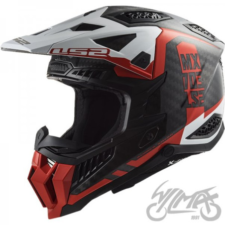 KASK LS2 MX703 C X-FORCE VICTORY RED WHITE-06 3XL