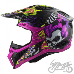 KASK LS2 MX703 C X-FORCE FIRESKULL VIOLET-06 M