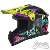 KASK LS2 MX708 FAST II GORILLA  PURPLE H-V YEL S