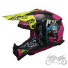 KASK LS2 MX708 FAST II GORILLA  PURPLE H-V YEL S