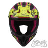 KASK LS2 MX708 FAST II GORILLA  PURPLE H-V YEL L