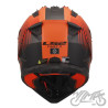 KASK LS2 MX708 FAST II DUCK MATT ORANGE RED XS