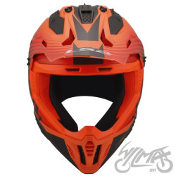 KASK LS2 MX708 FAST II DUCK MATT ORANGE RED XXL