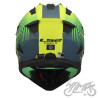 KASK LS2 MX708 FAST II DUCK MATT H-V GREEN YEL 3XL