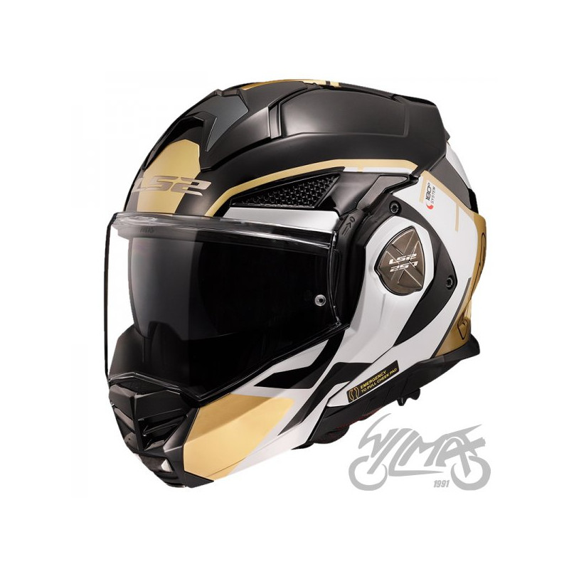 KASK LS2 FF901 ADVANT X METRYK BLACK GOLD-06 XL