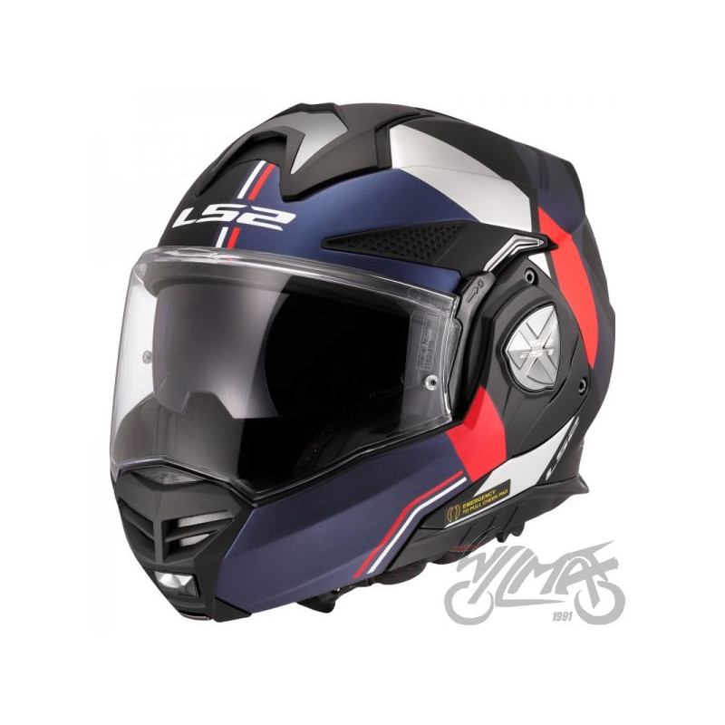 KASK LS2 FF901 ADVANT X ULTRA MATT BLUE RED-06 XXL