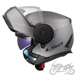 KASK LS2 FF902 SCOPE II SOLID TITANIUM XL+PNLCK