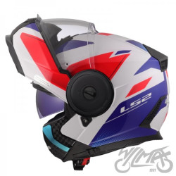 KASK LS2 FF902 SCOPE II DURIA WHITE BLUE RED-06 XL