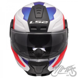 KASK LS2 FF902 SCOPE II DURIA WHITE BLUE RED-06 XL