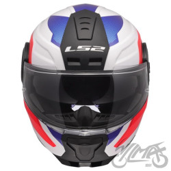 KASK LS2 FF902 SCOPE II DURIA WH.BL.RED 3XL+PNLCK
