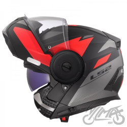 KASK LS2 FF902 SCOPE II DURIA M.BLACK RED-06 XS