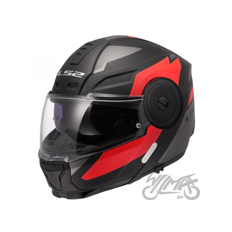 KASK LS2 FF902 SCOPE II DURIA M.BLACK RED-06 3XL